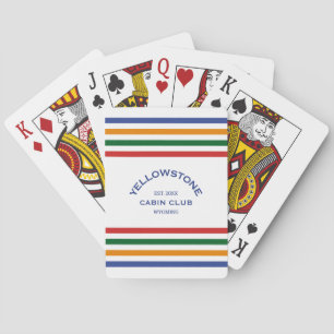 Yellowstone Kabine Club Custom Wappen Park Spielkarten