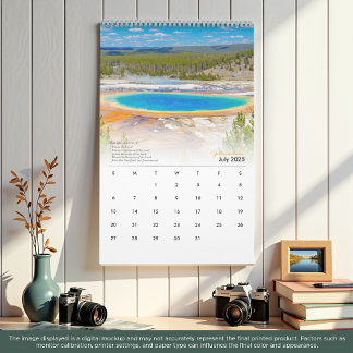 Yellowstone-Kalender 2025 mit Bibelversen Kalender