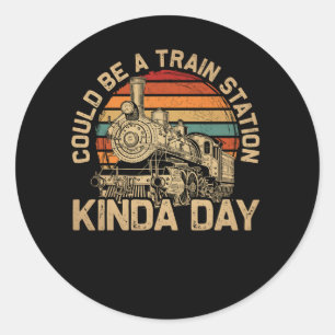 Yellowstone könnte ein Kinda-Tag im Bahnhof sein Runder Aufkleber