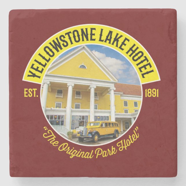 Yellowstone Lake Hotel Untersetzer (Vorderseite)