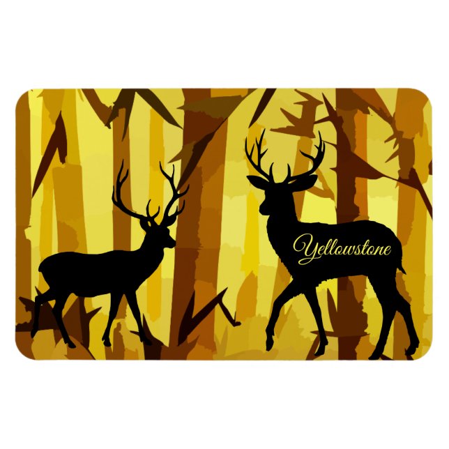 Yellowstone Magnet Deer (Horizontal)