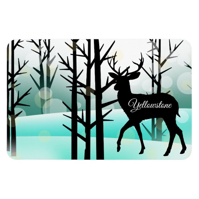 Yellowstone Magnet Deer (Horizontal)