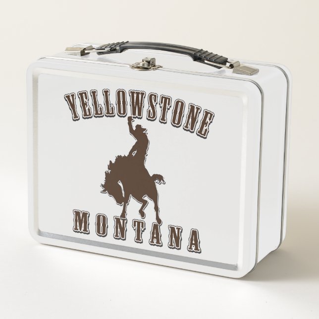 Yellowstone Metall Brotdose (Vorderseite)