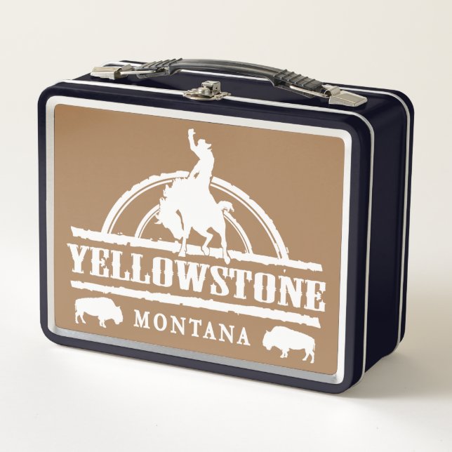 Yellowstone Metall Brotdose (Vorderseite)