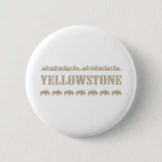 Yellowstone Montana Buffalo Button