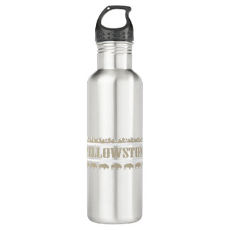 Yellowstone Montana Buffalo Edelstahlflasche