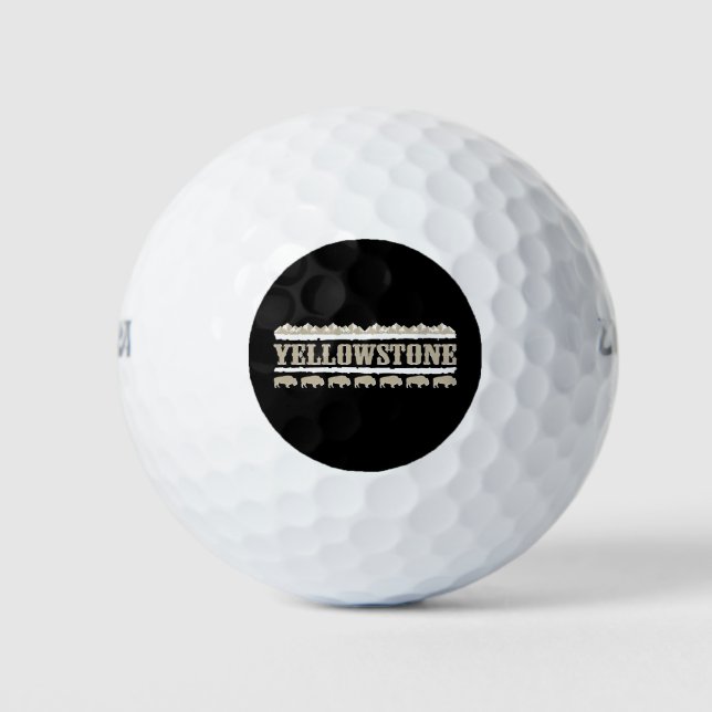 Yellowstone Montana Buffalo Golfball (Vorderseite)