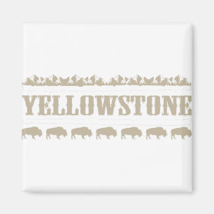 Yellowstone Montana Buffalo Magnet