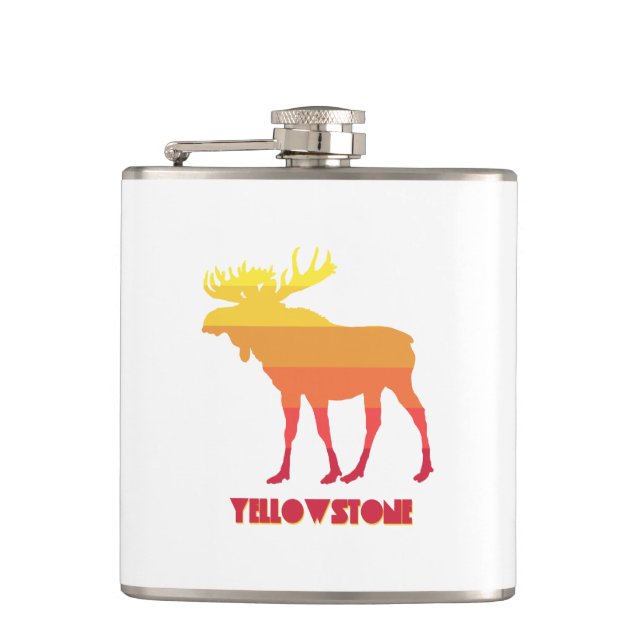 Yellowstone Moose Flachmann (Vorderseite)