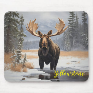 Yellowstone Moose Mouse Pad Mousepad