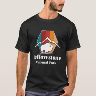 Yellowstone Mountain Buffalo Nationalpark Wyoming T-Shirt