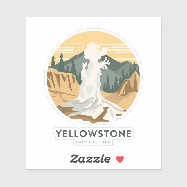 Yellowstone National Park Adventure Aufkleber (Blatt)