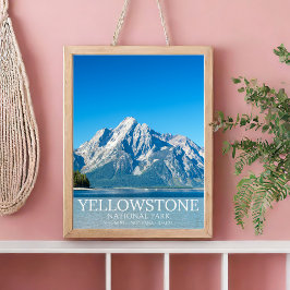 Yellowstone National park Forest Landscape Photo Poster