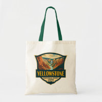 Yellowstone National Park Grand Canyon Retro Art