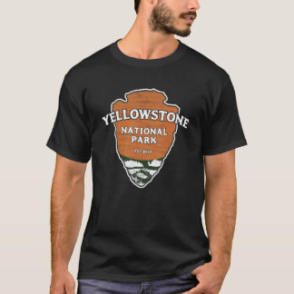 Yellowstone National Park Klassischer Stil Pfeilsp T-Shirt