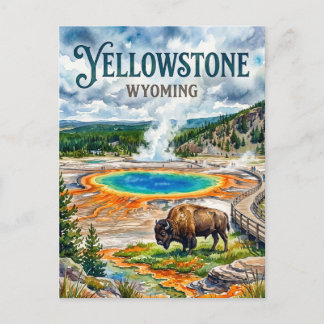 Yellowstone National Park USA Postkarte