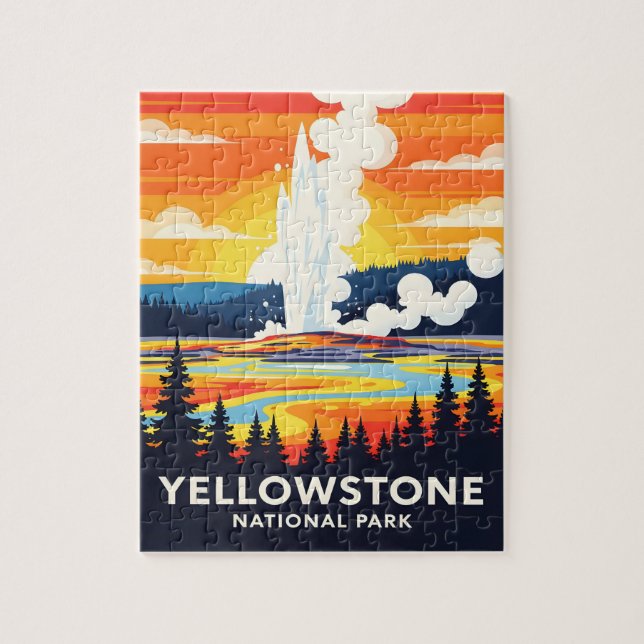 Yellowstone National Park – Vibrant Geyser (Vertikal)