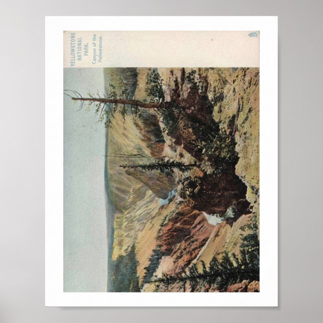 Yellowstone National Park, Vintage   Poster (Vorne)