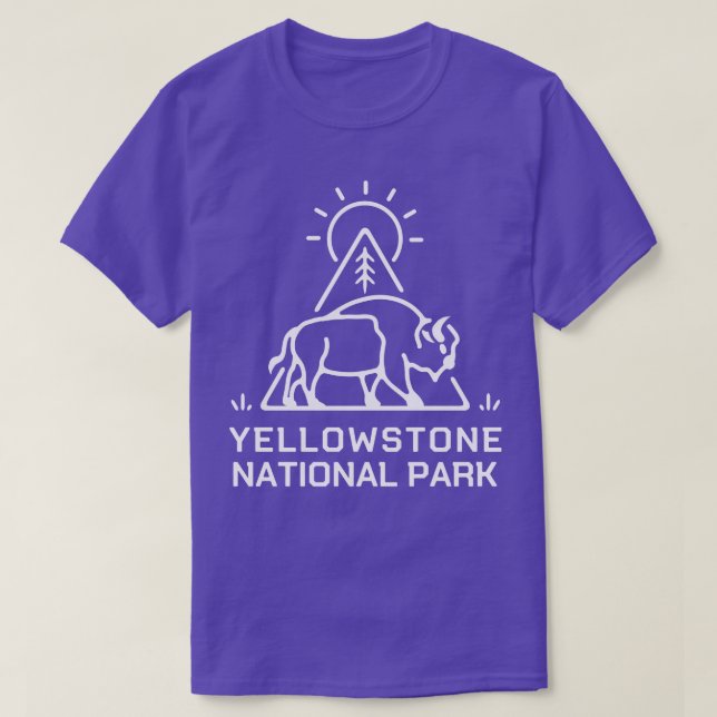 Yellowstone-Nationalpark 1 T-Shirt (Design vorne)