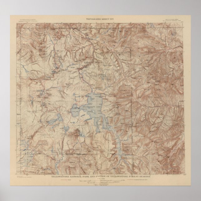 Yellowstone-Nationalpark 2 Poster (Vorne)