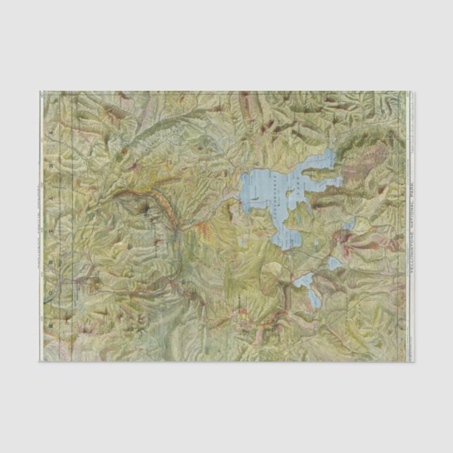 Yellowstone Nationalpark 2 Seidenpapier (Vorderseite)