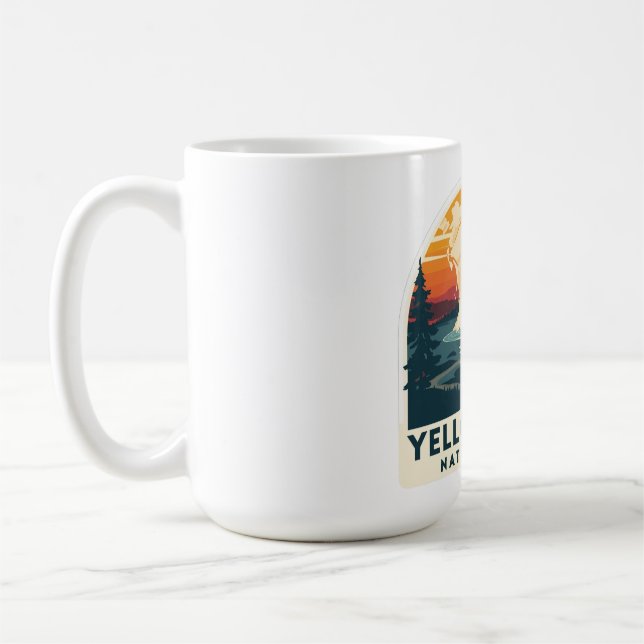 Yellowstone Nationalpark Adventure Design Kaffeetasse (Links)