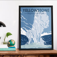 Yellowstone Nationalpark Alte Treue Vintag