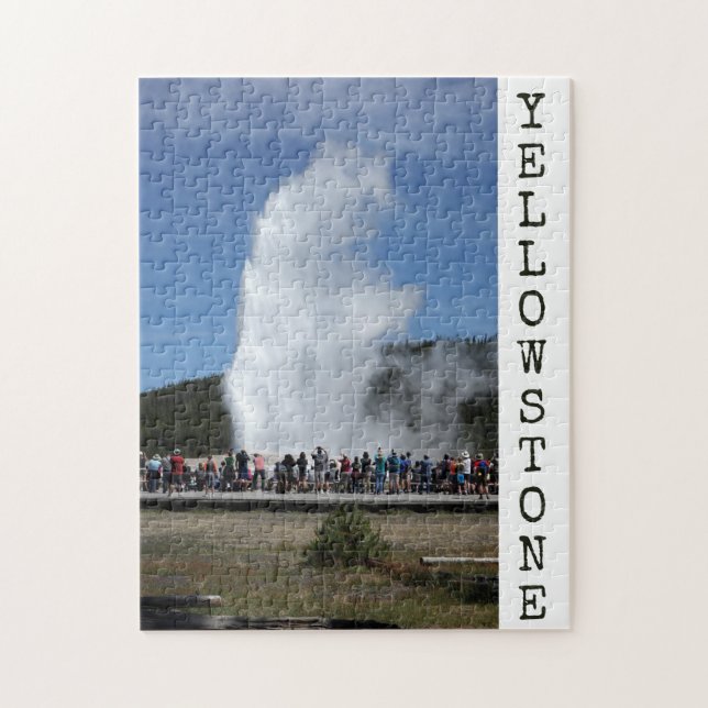 Yellowstone Nationalpark Altes Fesiges Puzzle (Vertikal)