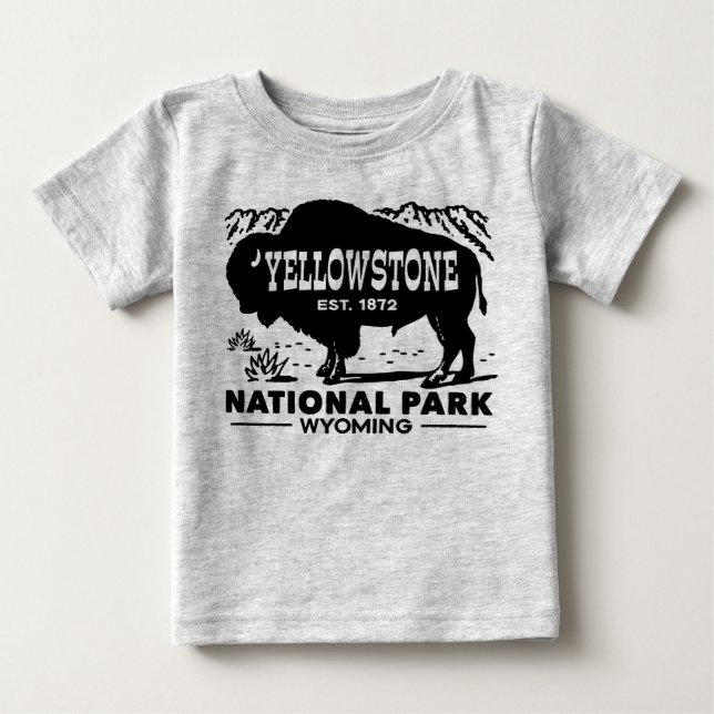Yellowstone-Nationalpark Baby T-shirt (Vorderseite)