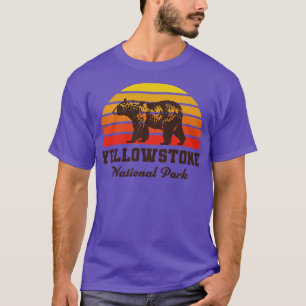 Yellowstone Nationalpark Bären Gelborange T-Shirt