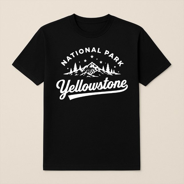 Yellowstone Nationalpark Berg & Wald T-Shirt (Von Creator hochgeladen)