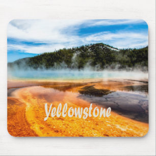 Yellowstone Nationalpark Berge Naturtiere Mousepad