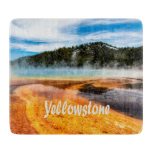 Yellowstone Nationalpark Berge Naturtiere Schneidebrett