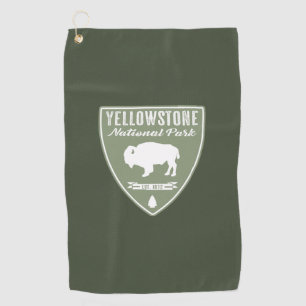 Yellowstone-Nationalpark-Bison Golfhandtuch