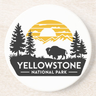 Yellowstone Nationalpark Bison Untersetzer
