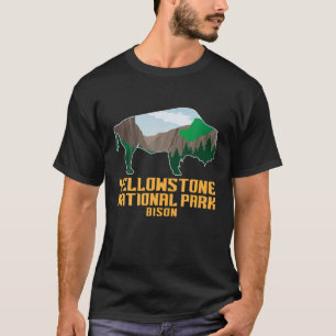 Yellowstone Nationalpark Bison USA Park T-Shirt