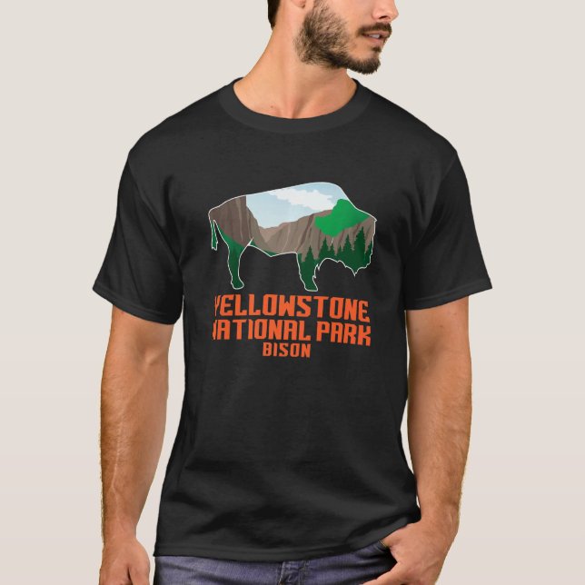 Yellowstone Nationalpark Bison Yellowstone T-Shirt (Vorderseite)