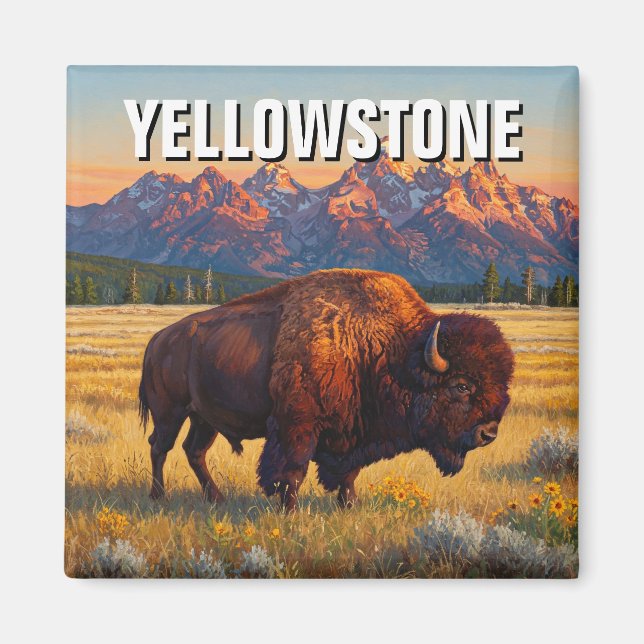 Yellowstone Nationalpark biss Magnet (Vorne)