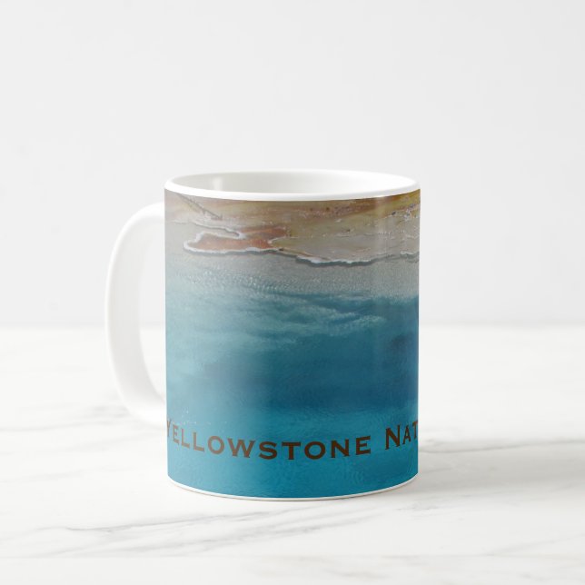 Yellowstone Nationalpark Blue Pool Kaffeetasse (Vorderseite Links)