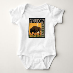 Yellowstone-Nationalpark   Buffalo Baby Strampler