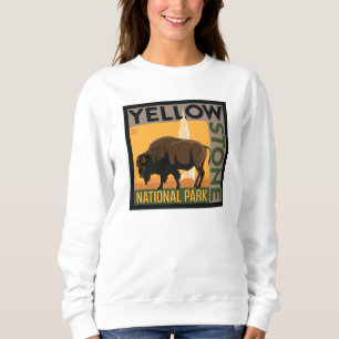Yellowstone-Nationalpark Buffalo Sweatshirt