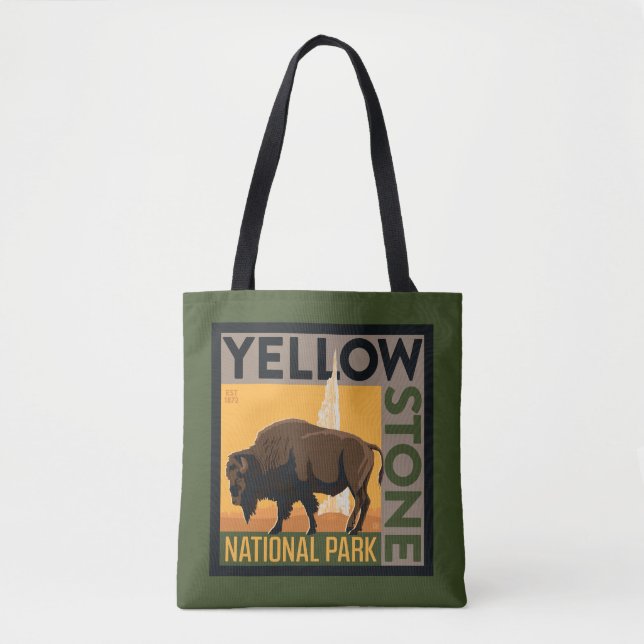 Yellowstone-Nationalpark | Buffalo Tasche (Vorderseite)