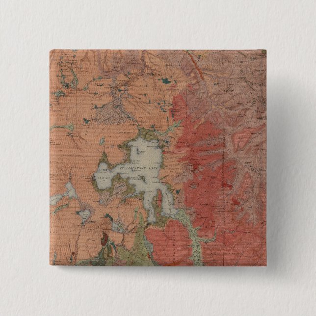 Yellowstone-Nationalpark Button (Vorderseite)