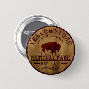 Yellowstone Nationalpark Button