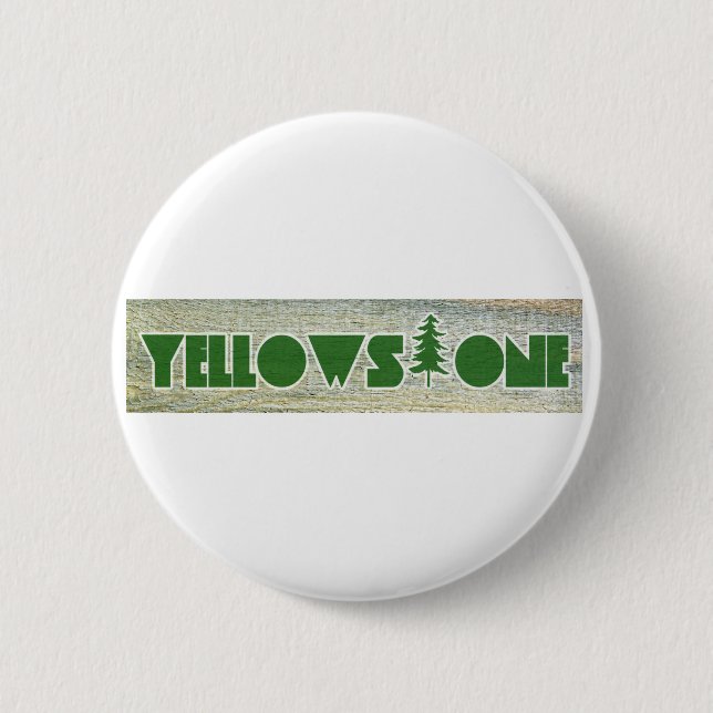 Yellowstone-Nationalpark Button (Vorderseite)
