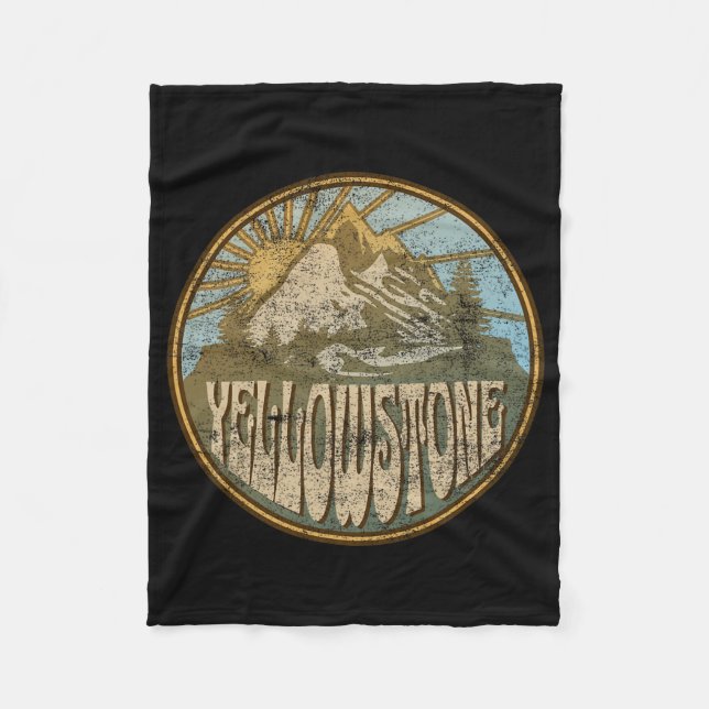 Yellowstone Nationalpark California Fleecedecke (Vorderseite)