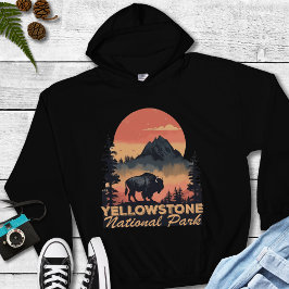 Yellowstone Nationalpark Camping Wandern Hoodie