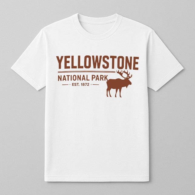 Yellowstone Nationalpark Elche T - Shirt (Von Creator hochgeladen)