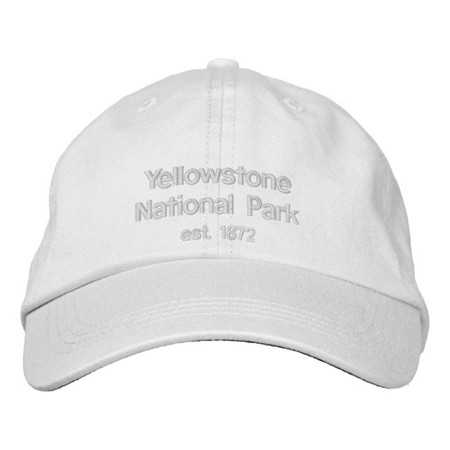 Yellowstone Nationalpark, est. 1872 Bestickte Kappe (Vorderseite)