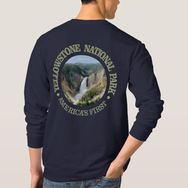 Yellowstone-Nationalpark (Fall) T-Shirt (Rückseite)